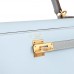 H Special Order (HSS) Kelly Sellier 25 Bleu Brume and Bleu Glacier Epsom Brushed Gold Hardware
