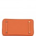 H Birkin 25 Orange Togo Palladium Hardware