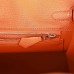 H Birkin 25 Orange Togo Palladium Hardware