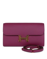 H Constance Wallet To Go Anemone Evercolor Gold Hardware