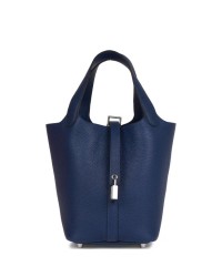 H Picotin Lock 18 Bleu Saphir Maurice Palladium Hardware