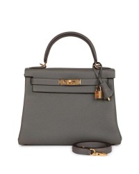 H Kelly Retourne 28 Gris Meyer Clemence Gold Hardware