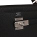 H Kelly Retourne 32cm Black Togo Palladium Hardware