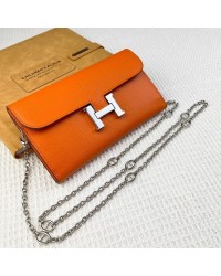 H Constance empson leather bag size:22*11cm