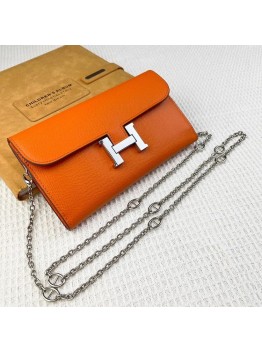 H Constance empson leather bag size:22*11cm