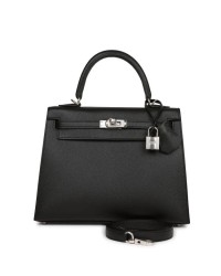 H Kelly Sellier 25 Black Epsom Palladium Hardware