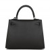 H Kelly Sellier 25 Black Epsom Palladium Hardware
