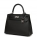 H Kelly Sellier 25 Black Epsom Palladium Hardware