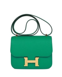 H Constance 18 Vert Jade Epsom Gold Hardware