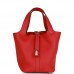 H Picotin Lock 18 Vermillion Clemence Palladium Hardware