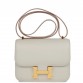 H Constance 18 Gris Perle Swift Gold Hardware