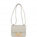H Constance 18 Gris Perle Swift Gold Hardware