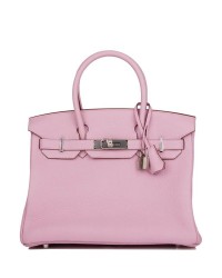H Birkin 30 Mauve Syestre Clemence Palladium Hardware