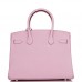 H Birkin 30 Mauve Syestre Clemence Palladium Hardware