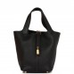 H Picotin Lock 18 Black Clemence Gold Hardware