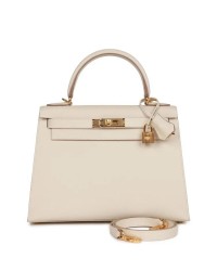 H Craie Epsom Sellier Kelly 28cm Gold Hardware