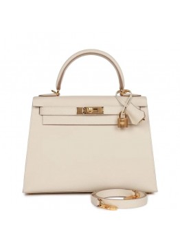 H Craie Epsom Sellier Kelly 28cm Gold Hardware