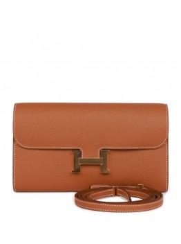 H Constance Wallet To Go Gold Epsom Gold Hardware
