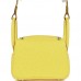 H Mini Lindy Jaune Citron Ostrich Palladium Hardware