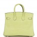 H Birkin 25 Jaune Bourgeon Matte Alligator Palladium Hardware