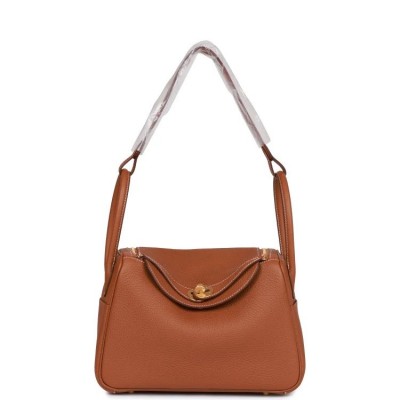H Lindy 26 Gold Clemence Gold Hardware