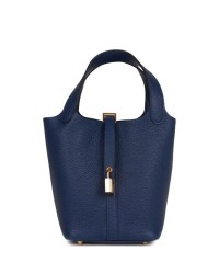 H Picotin Lock 18 Bleu Saphir Maurice Gold Hardware