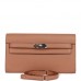 H Kelly Wallet To Go Quebracho Chevre Palladium Hardware