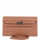 H Kelly Wallet To Go Quebracho Chevre Palladium Hardware