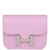 H Constance Slim Wallet Mauve Syestre Epsom Palladium Hardware