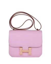 H Constance 18 Mauve Syestre Epsom Rose Gold Hardware