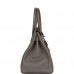 H Birkin 30 Gris Meyer Togo Rose Gold Hardware