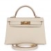 H Kelly Sellier 20 Craie Epsom Gold Hardware
