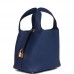 H Picotin Lock 18 Bleu Saphir Clemence Gold Hardware