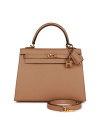 H Kelly Sellier 25 Chai Epsom Gold Hardware