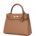 H Kelly Sellier 25 Chai Epsom Gold Hardware