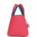 H Picotin Lock 18 Casaque Rouge de Coeur, Rose Extreme and Bleu Zanzibar Clemence Palladium Hardware