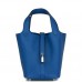 H Picotin Lock 18 Bleu France Clemence Palladium Hardware