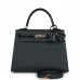 H Kelly Sellier 25 Vert Rousseau Madame and Shiny Niloticus Crocodile Touch Gold Hardware