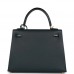 H Kelly Sellier 25 Vert Rousseau Madame and Shiny Niloticus Crocodile Touch Gold Hardware