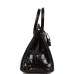 H Birkin 25 Black Shiny Niloticus Crocodile Gold Hardware