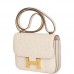 H Constance 18 Nata Ostrich Gold Hardware