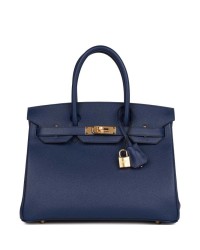 H Birkin 30 Bleu Saphir Epsom Gold Hardware