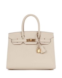 H Birkin Sellier 30 Craie Epsom Gold Hardware