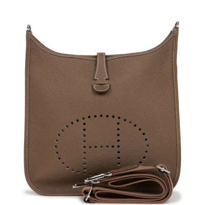 H Evelyne III PM Etoupe Clemence Palladium Hardware