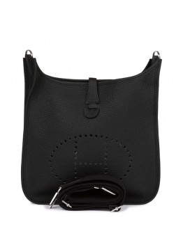 H Evelyne III PM Black Clemence Palladium Hardware