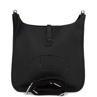 H Evelyne III PM Black Clemence Palladium Hardware