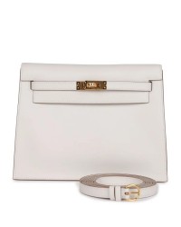 H Kelly Danse Gris Perle Swift Gold Hardware