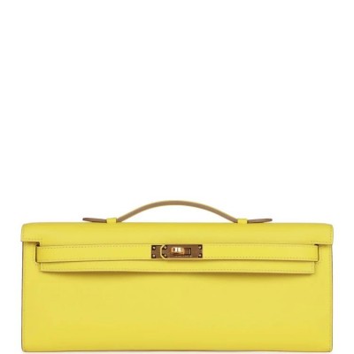 H Kelly Cut Lime Swift Gold Hardware