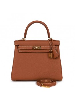 H Kelly Retourne 25 Gold Togo Gold Hardware