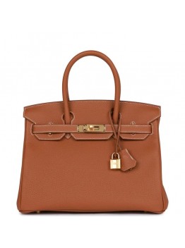 H Birkin 30 Gold Togo Gold Hardware